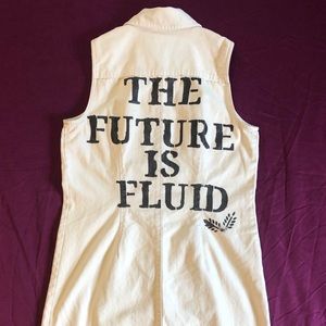 Hand Painted Button-down Dress